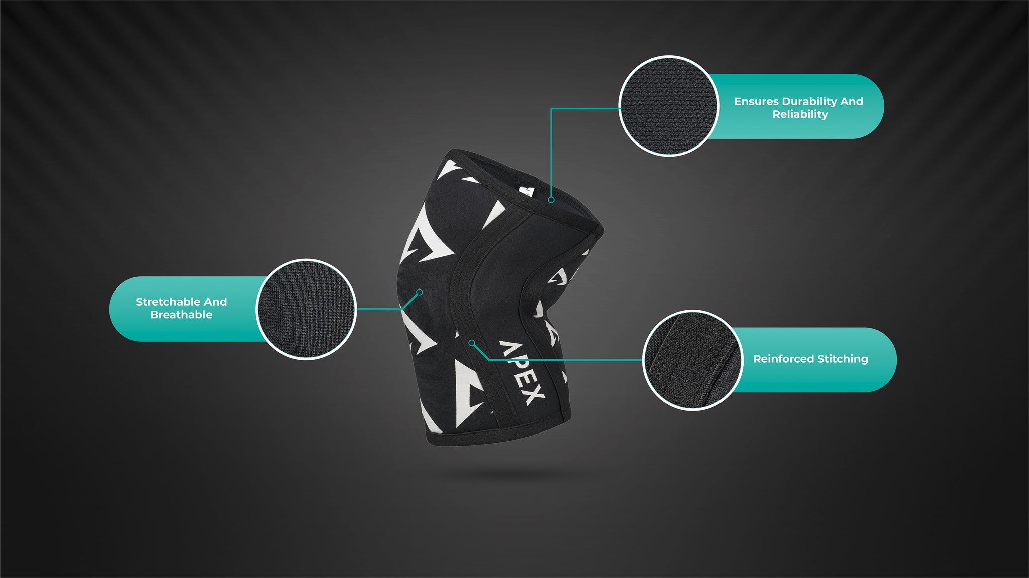 Knee Support Sleeve | Knee Compression Sleeves | APEX